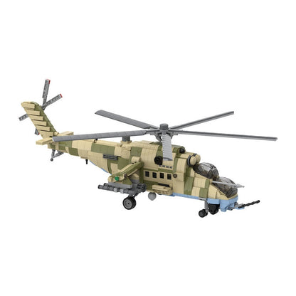 Mil-Mi35M Hind Attack Helicopter MOC Building Kit | Military Aircraft Model - 1