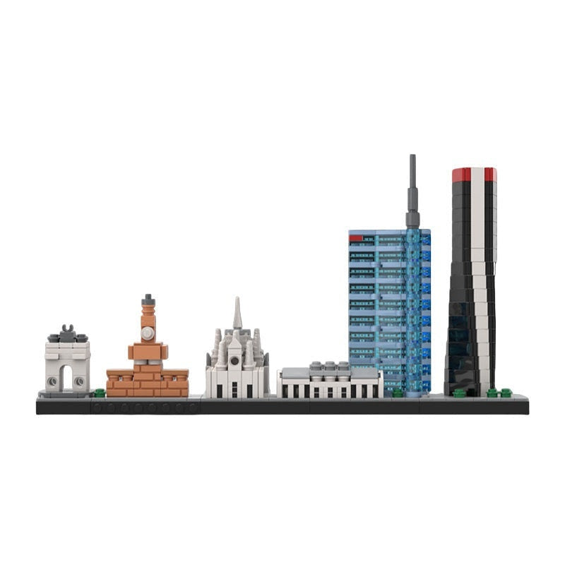 Milan Skyline Building Kit | Italy Landmark LEGO-Compatible MOC - 1