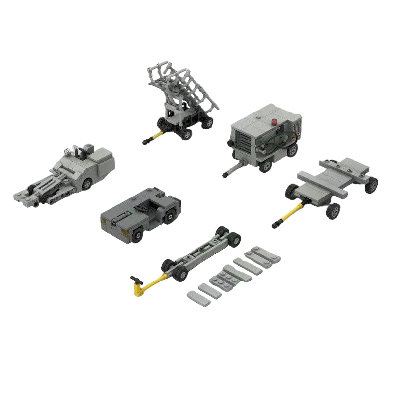 Military Aircraft Ground Support Equipment 1:35 Scale MOC Building Kit - 1