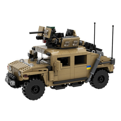 Military Off-Road Armored Vehicle MOC Building Kit | Tactical 4x4 Model - 3