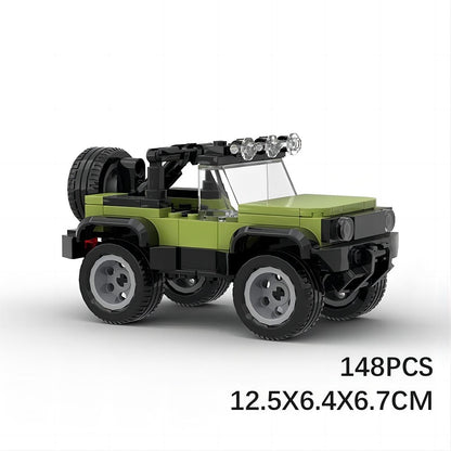 Mini 6-stud Cabriolet Off-Road Vehicle Building Kit | LEGO-Compatible MOC - 6