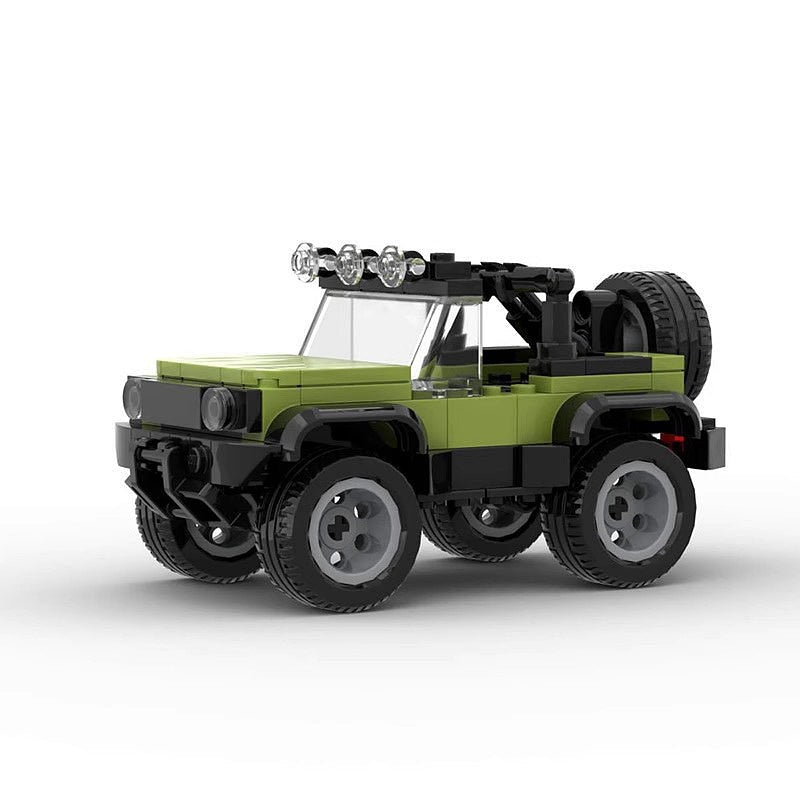 Mini 6-Stud Off-Road Cabriolet MOC Building Kit | Adventure Vehicle Model - 1
