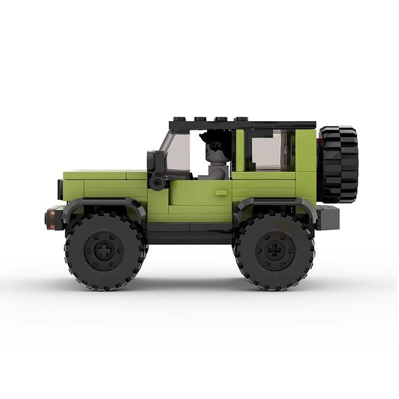 Mini 6-Stud Off-Road Cabriolet MOC Building Kit | Adventure Vehicle Model - 9