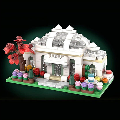 Mini Botanical Garden Greenhouse MOC Building Kit | Mini Modular Display - 1