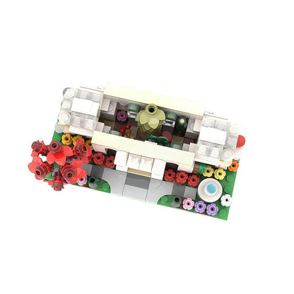 Mini Botanical Garden Greenhouse MOC Building Kit | Mini Modular Display - 3