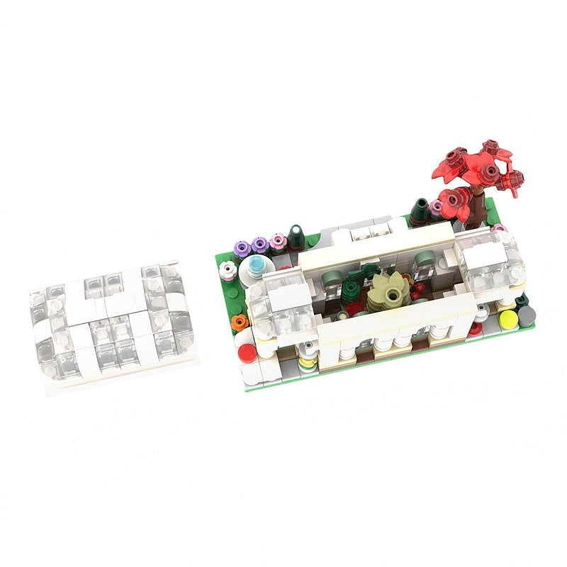 Mini Botanical Garden Greenhouse MOC Building Kit | Mini Modular Display - 4