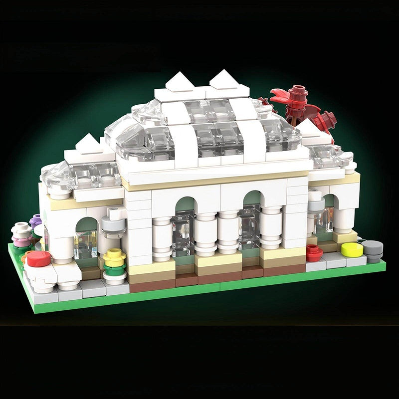 Mini Botanical Garden Modular Greenhouse Building Kit | LEGO-Compatible MOC - 1
