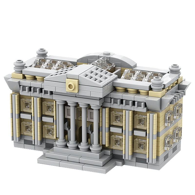 Mini Courthouse Architecture MOC Building Kit | Civic City Model - 1