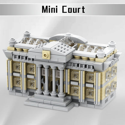 Mini Courthouse Architecture MOC Building Kit | Civic City Model - 2