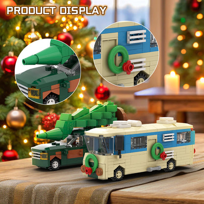 mini cousin eddie rv building kit |  christmas vacation | lego compatible moc - 1