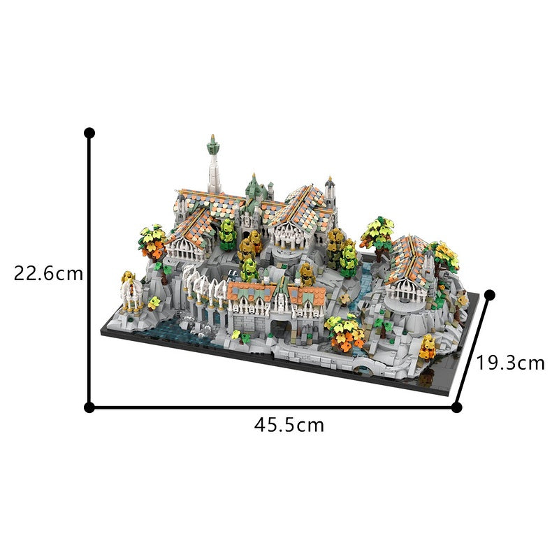 Mini Elven Valley Architecture Building Kit | LEGO-Compatible MOC - 4
