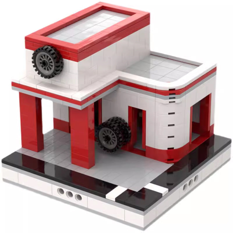 Mini Garage for a Mini Modular City Building Kit | LEGO-Compatible MOC - 2