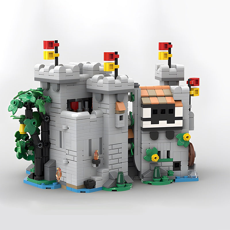 Mini Medieval Fortress Lion Castle MOC Architecture Building Kit - 4