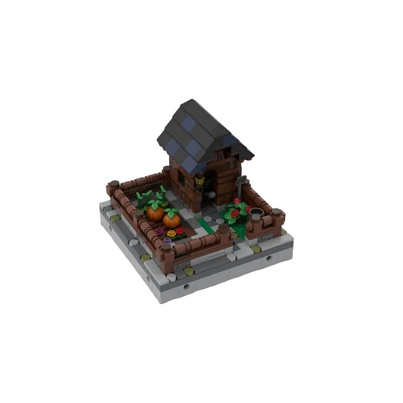 Mini Medieval Garden MOC Building Kit | Fantasy Village Architecture - 1