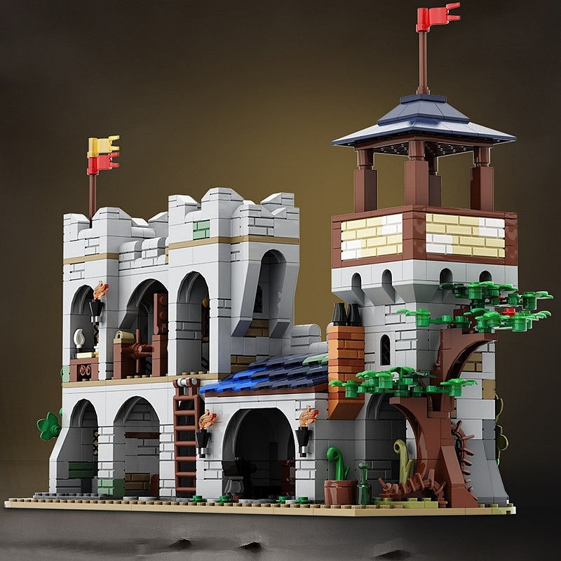 Mini Medieval Knights Castle MOC Fantasy Architecture Building Kit - 3