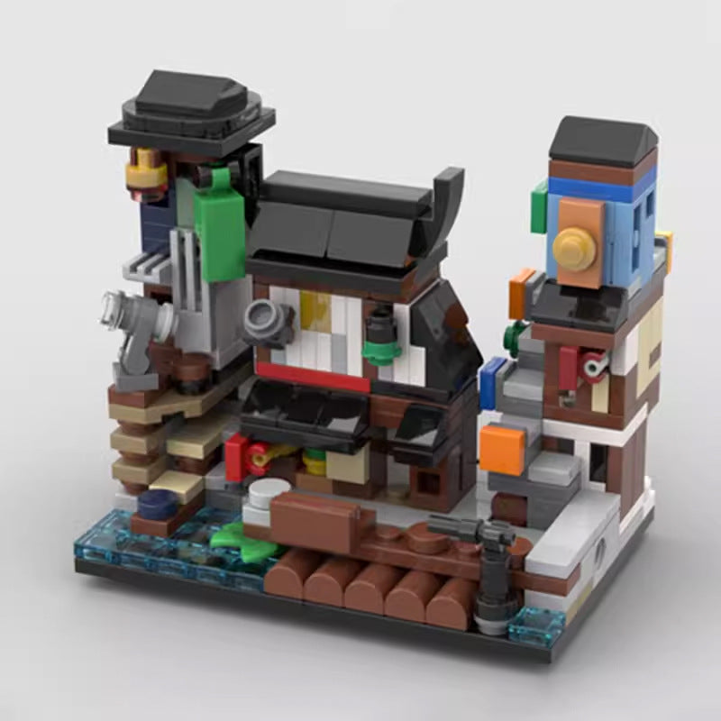 mini modular 70657 ninjago city docks building set | moc-108555 - 6