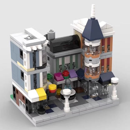 Mini Modular Assembly Square MOC Building Kit | City Architecture Model - 5