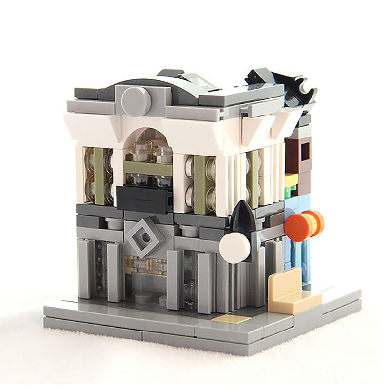 Mini Modular Brick Bank MOC Building Kit | Urban Architecture Model - 3
