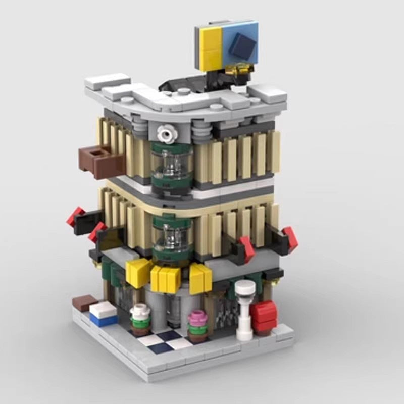 Mini Modular Grand Emporium MOC Building Kit | City Architecture Model - 4