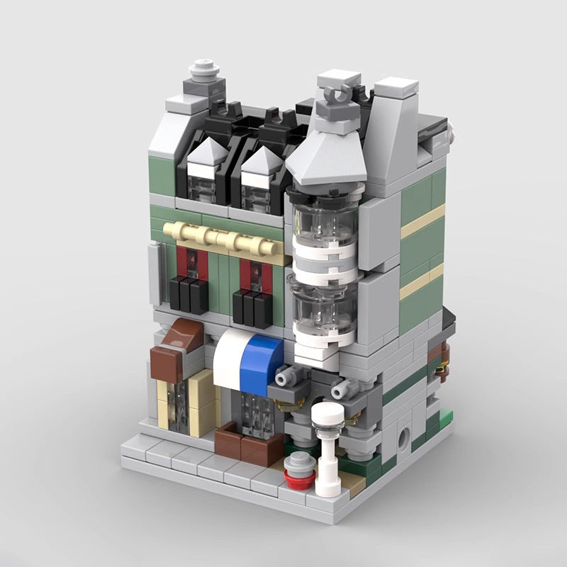 Mini Modular Green Grocer Building Kit | LEGO-Compatible MOC - 3