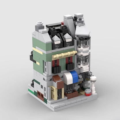 Mini Modular Green Grocer MOC Building Kit | City Store Architecture - 2