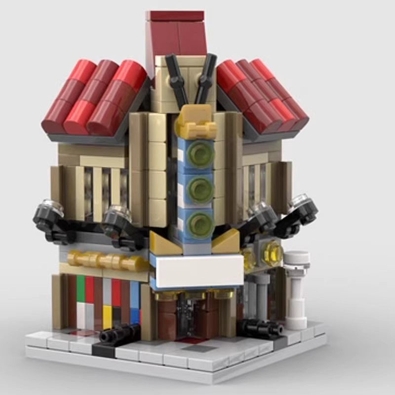 Mini Modular Palace Cinema MOC Building Kit | Classic Theater Model - 2