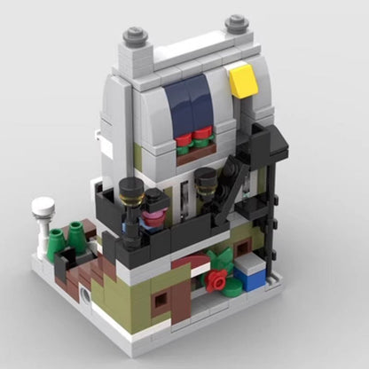 Mini Modular Parisian Restaurant Building Kit | Compatible MOC - 3