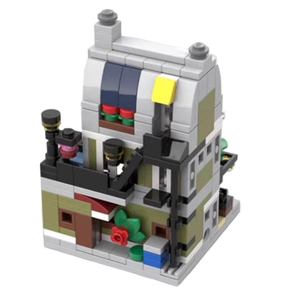Mini Modular Parisian Restaurant Building Kit | LEGO-Compatible MOC - 1