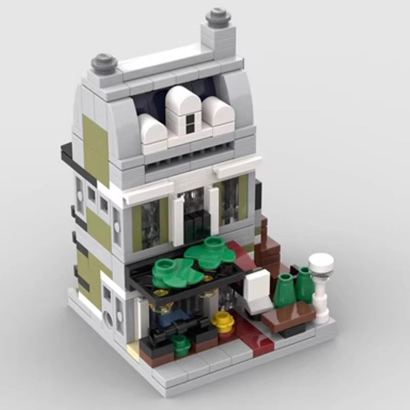 Mini Modular Parisian Restaurant Building Kit | LEGO-Compatible MOC - 5
