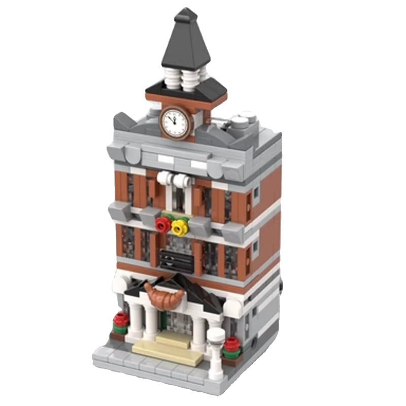 Mini Modular Town Hall MOC Building Kit | City Architecture Model - 1