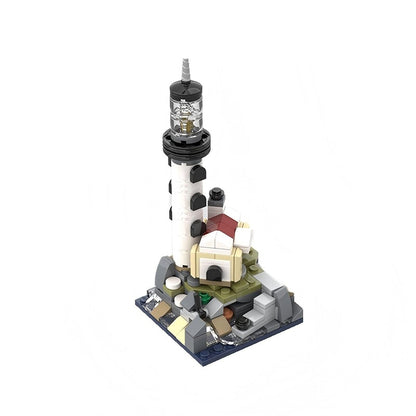 Mini Motorised Lighthouse Coastal Beacon Tower Building Kit | Compatible MOC - 5