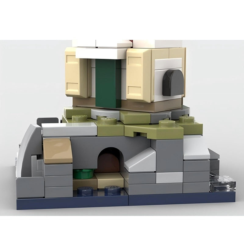 Mini Motorised Lighthouse Coastal Beacon Tower Building Kit | LEGO-Compatible MOC - 4