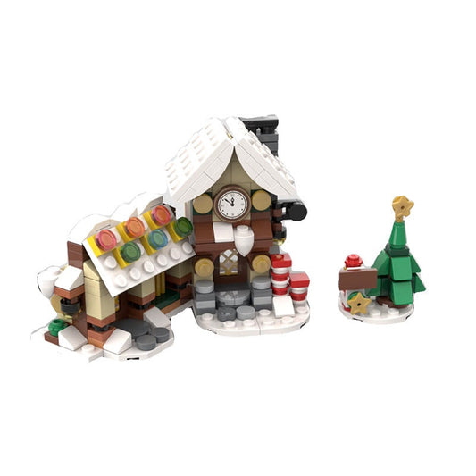 Mini Santa Workshop MOC Building Kit | Christmas Winter Architecture - 1