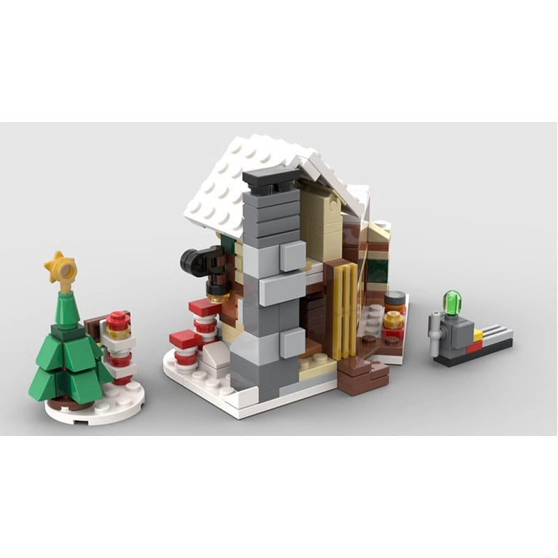 Mini Santa Workshop MOC Building Kit | Christmas Winter Architecture - 5