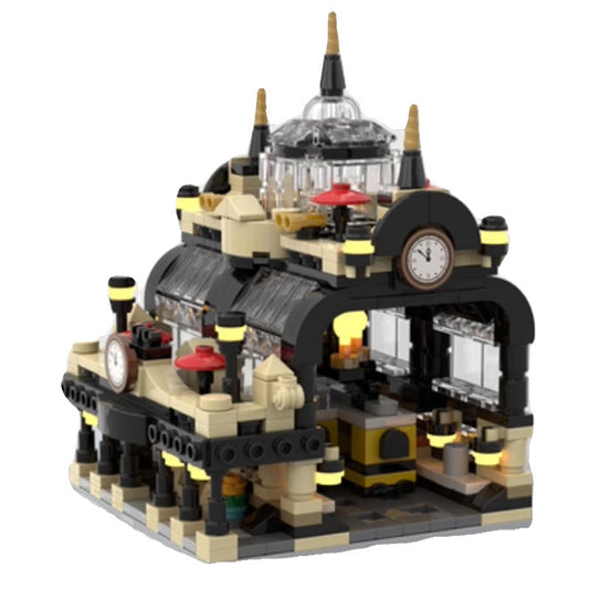 Mini Studgate Train Station Building Kit | LEGO-Compatible MOC - 1