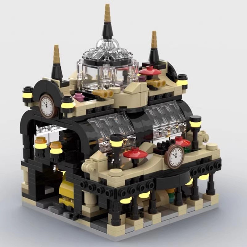 Mini Studgate Train Station MOC Building Kit | Railway Architecture - 2