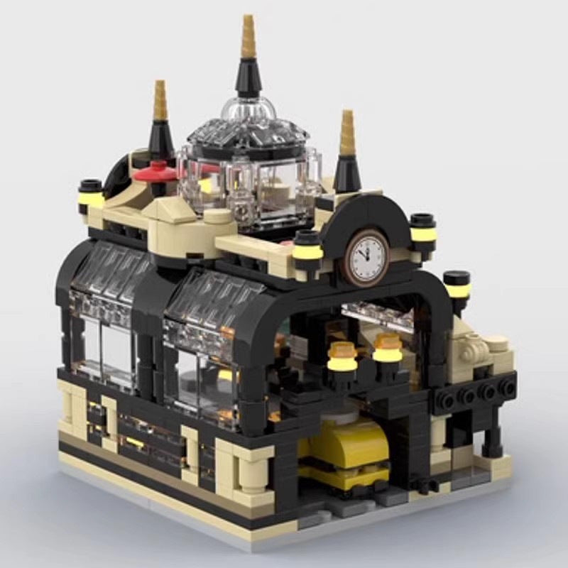 Mini Studgate Train Station MOC Building Kit | Railway Architecture - 3
