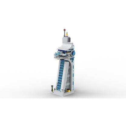 Mini Superhero Headquarters Tower Building Kit | LEGO-Compatible MOC - 2