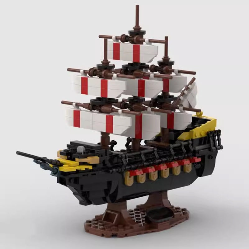 Mini War Ship MOC Military Vessel Building Kit | Naval Display Model - 2