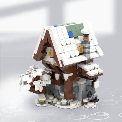 Mini Winter Blacksmith MOC Building Kit | Medieval Forge Workshop - 2