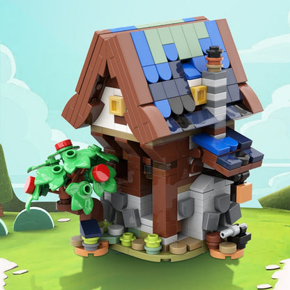 Mini Winter Blacksmith MOC Building Kit | Medieval Forge Workshop - 4