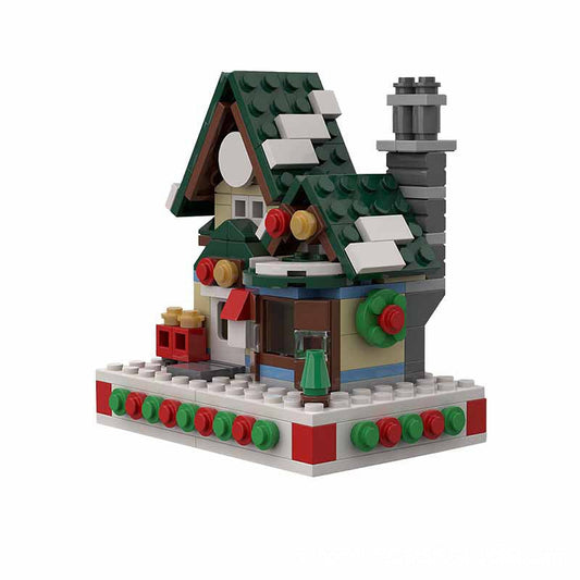 Mini Winter Post Office MOC Building Kit | Christmas Village Architecture - 1