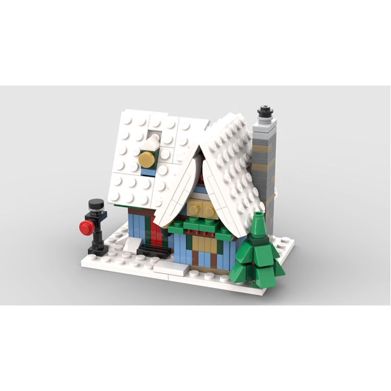 Mini Winter Village Cottage Building Kit | Compatible MOC - 3