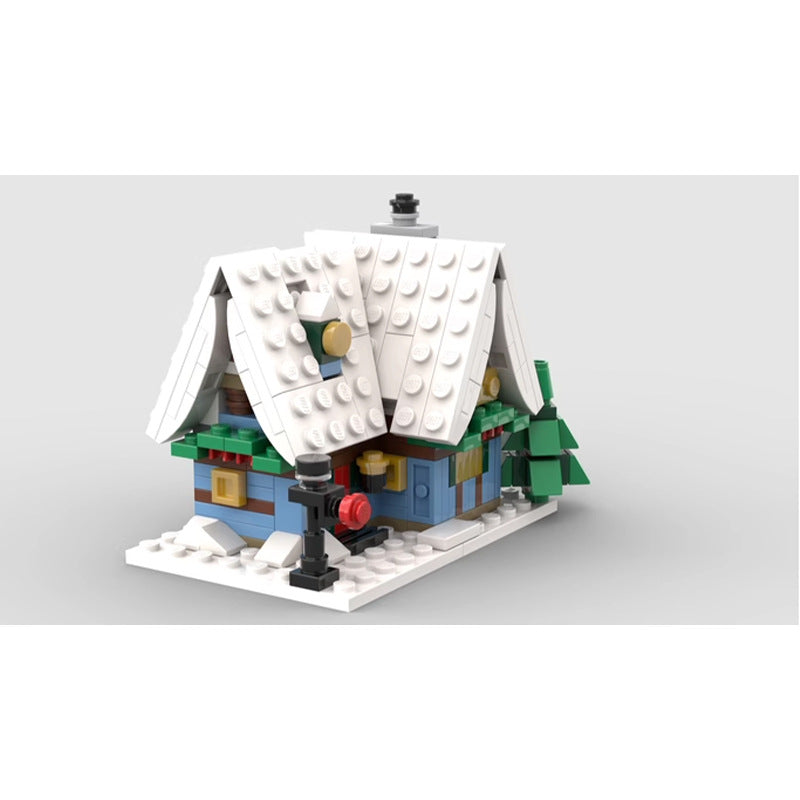 Mini Winter Village Cottage Building Kit | Compatible MOC - 4