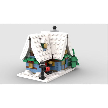 Mini Winter Village Cottage Building Kit | Compatible MOC - 4