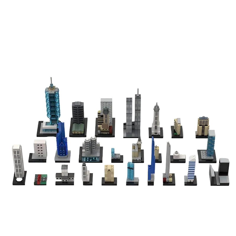 Mini World Landmark Skyline Building Kit | LEGO-Compatible MOC - 1
