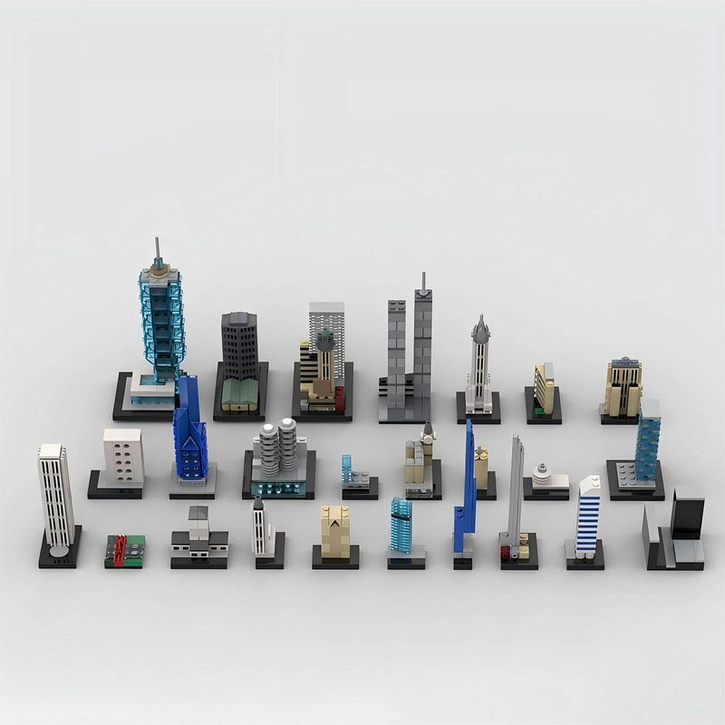 Mini World Skyline MOC Architecture Building Kit, Global Landmark Display Set - 2