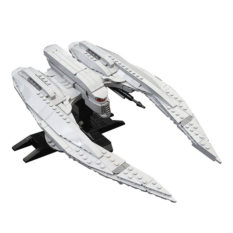 Minifig-Scale MK II Fictional Sci-Fi Starfighter Building Kit | LEGO-Compatible MOC - 4