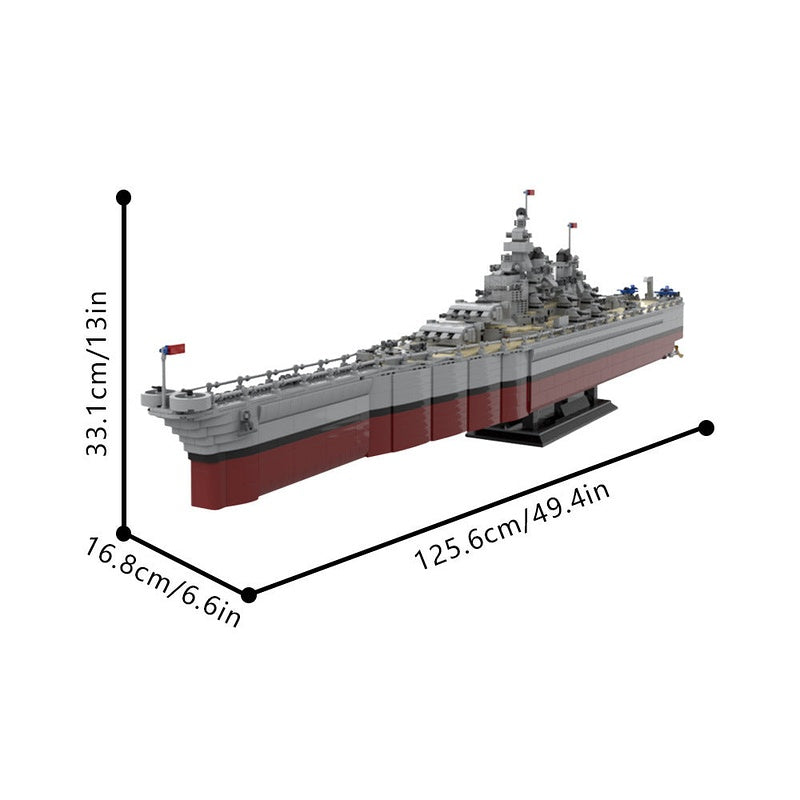 Missouri BB-63 MOC Building Kit | Historical Battleship Model - 4