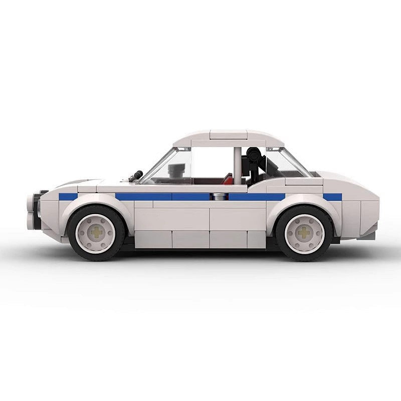 MK1 Classic Rally Car MOC Building Kit | 8-Wide Vintage Racing Vehicle Model - 2